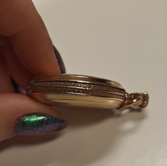 Elgin Gold Plated Pocket Watch - Picture 3 of 6